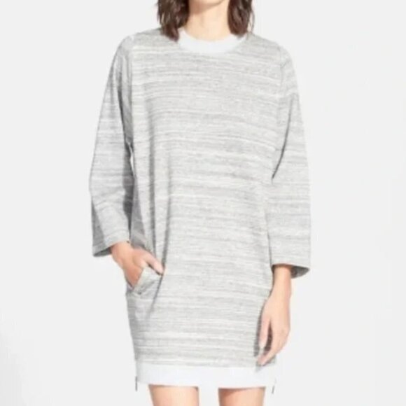 Vince Melange Ribbed Knit Dress Size Large - Picture 1 of 14